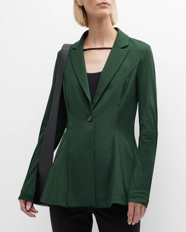 The Lyman Single-Button Godet Jacket